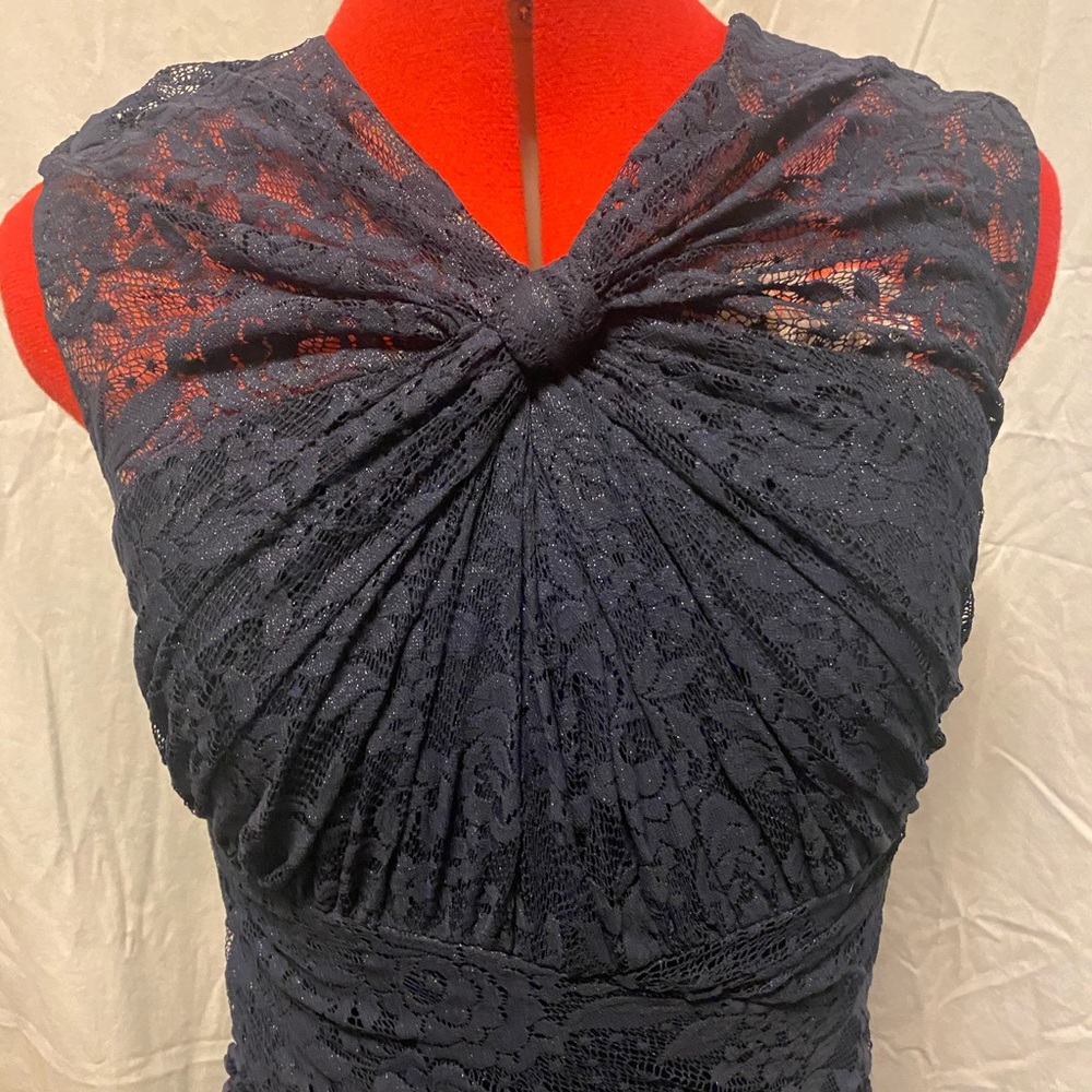Dark Blue Sparkly Cocktail Dress